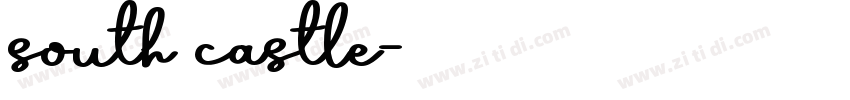 south castle字体转换